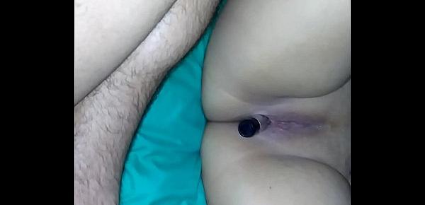  Double penetration with vibrator